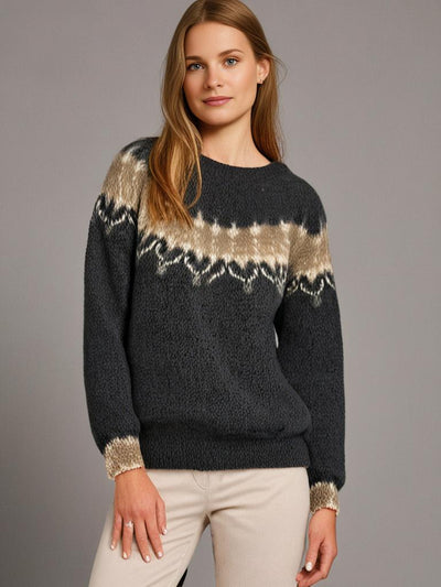 Alaia™ | Suéter de mohair de lujo con estampado